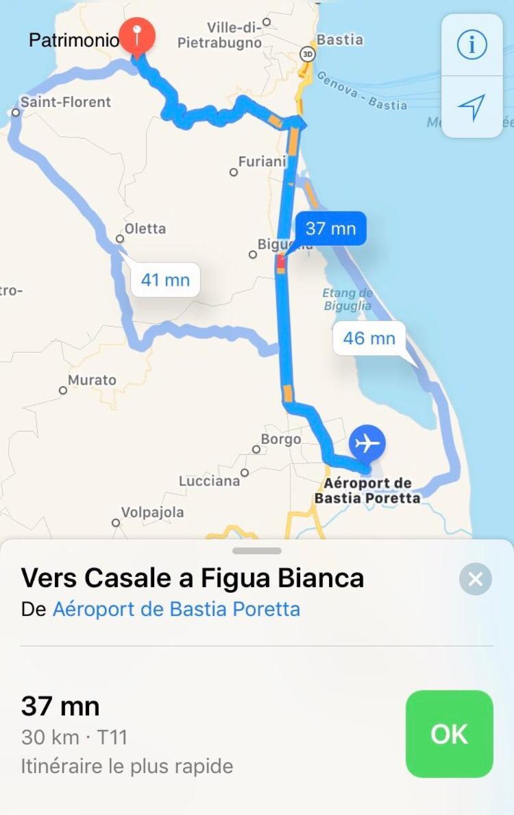Апартаменты Casale A Figa Bianca Патримонио Экстерьер фото